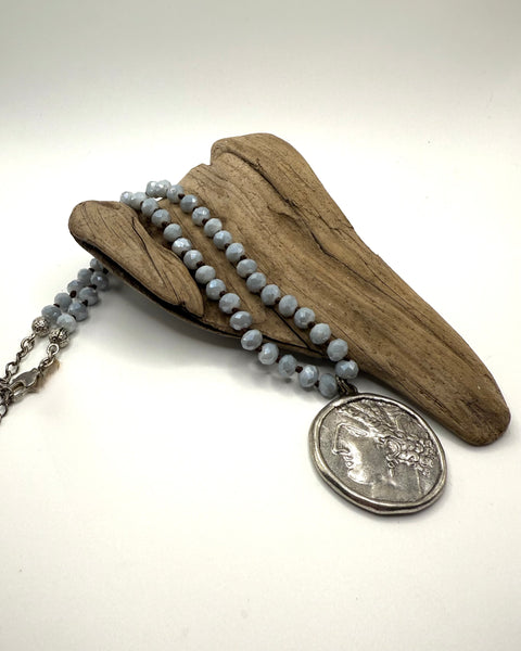 Pegasus Coin Medallion Necklace