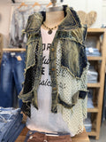 Mesh & Denim Vest