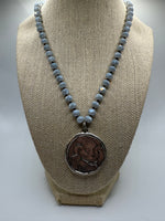Pegasus Coin Medallion Necklace