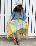 Crepe Sari Pixie Skirt