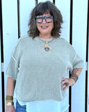 Textured Drift Boxy Top