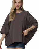 Chic Mesh Batwing