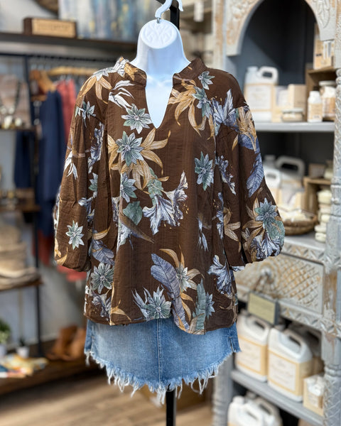 Midnight Bloom Top