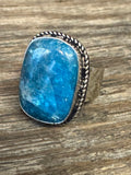 Blue Apatite Ring