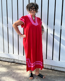 Electric Bloom Maxi Dress