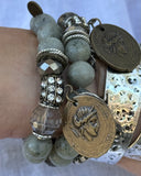 Imperial Glow Bead Bracelet