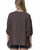 Chic Mesh Batwing