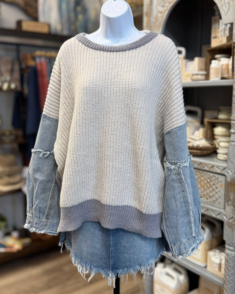 Rebel Denim Stitch Knit