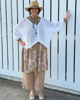 Rosé Garden Linen Dress