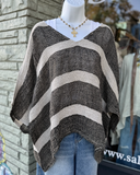 Striped Linen Topper