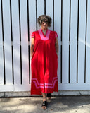 Electric Bloom Maxi Dress
