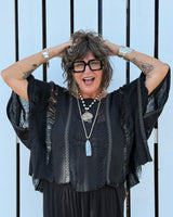 Midnight Fringe Top