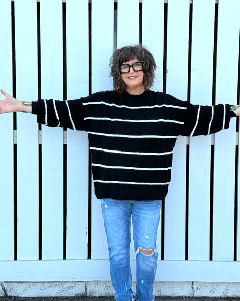 Midnight Stripes Sweater