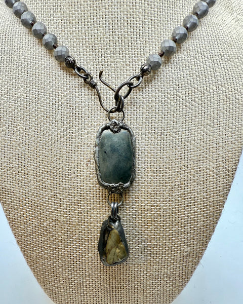 Twin Relic Drop Necklace