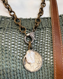 Relic Coin & Pearl Necklace