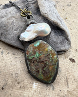 Chrysocolla & Pearl