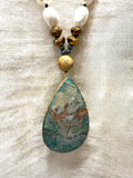 Earth & Sea Teardrop Pendant