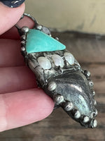 Pyrite, Pearl, and Turquoise