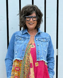 Distressed Cropped Jacket