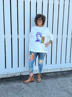 Buddha Love White/Purple Frida Sweatshirt