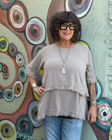 Oh My Gauze Truffle Top