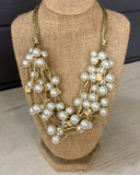 Pearl Cluster Necklace