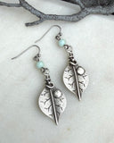 Amazonite and Leaf