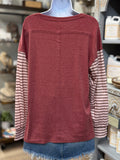 Sunset Stripe Block Top