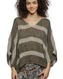 Striped Linen Topper