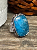 Blue Apatite Ring
