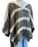 Striped Linen Topper