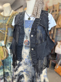 Black Mesh & Denim