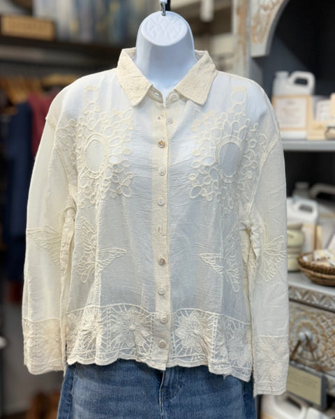 Whisper Embroidered Top