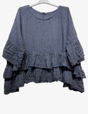 Linen Ruffle Top