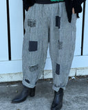 Patchwork Striped Pant