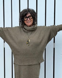 Olive Sands Cowl Knit Top