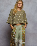 Textured Dot Crochet Top