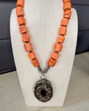 Coral Statement Necklace