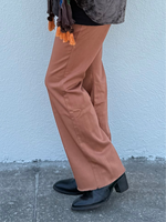Copper Glow Flare Pants