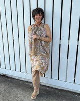Rosé Garden Linen Dress