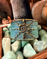 Sunburst Patina Cuff