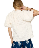 Textured Ruffle Top