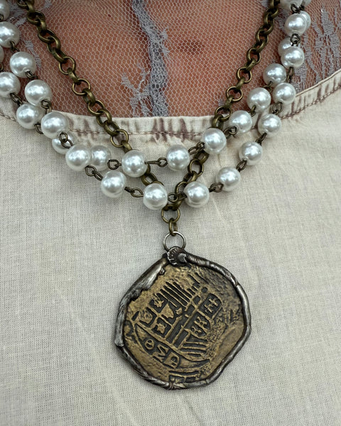 Treasure Coast Pearl & Coin Medallion