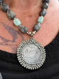 Astro Cancer Medallion Necklace