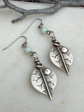 Amazonite and Leaf