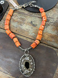 Coral Statement Necklace