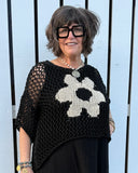 Midnight Daisy Knit Top