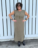 Olive Sands Ribbed Maxi