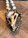 Artisan Shell & Agate Necklace