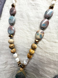 Earth & Sea Teardrop Pendant